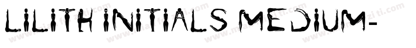 Lilith Initials Medium字体转换